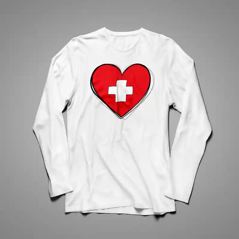 Damen Langarmshirt Schweiz 46