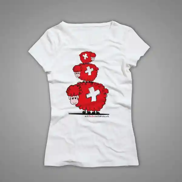 Damen T-Shirt Schweiz 18