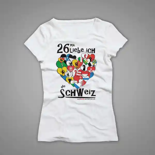 Damen T-Shirt Schweiz 19