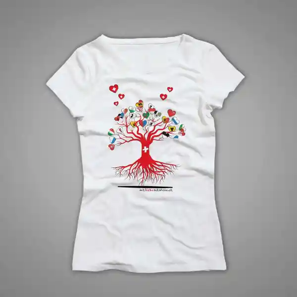 Damen T-Shirt Schweiz 33
