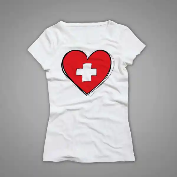 Damen T-Shirt Schweiz 46