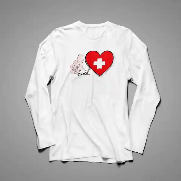 Damen Langarmshirt Schweiz 51