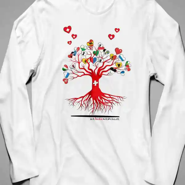 Damen Langarmshirt Schweiz 33