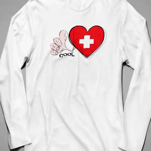 Damen Langarmshirt Schweiz 51
